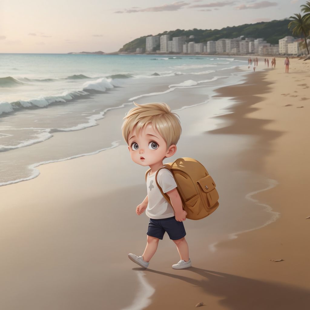 Ezra and the seagull