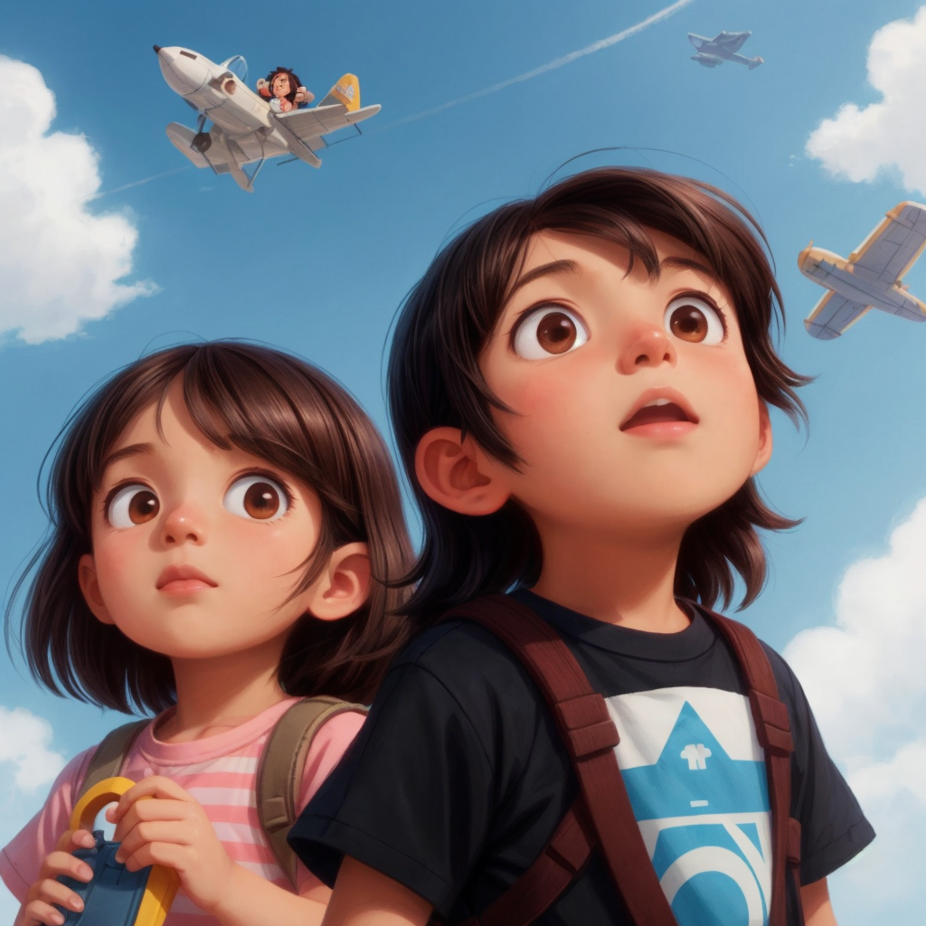 Gal and Alex go flying