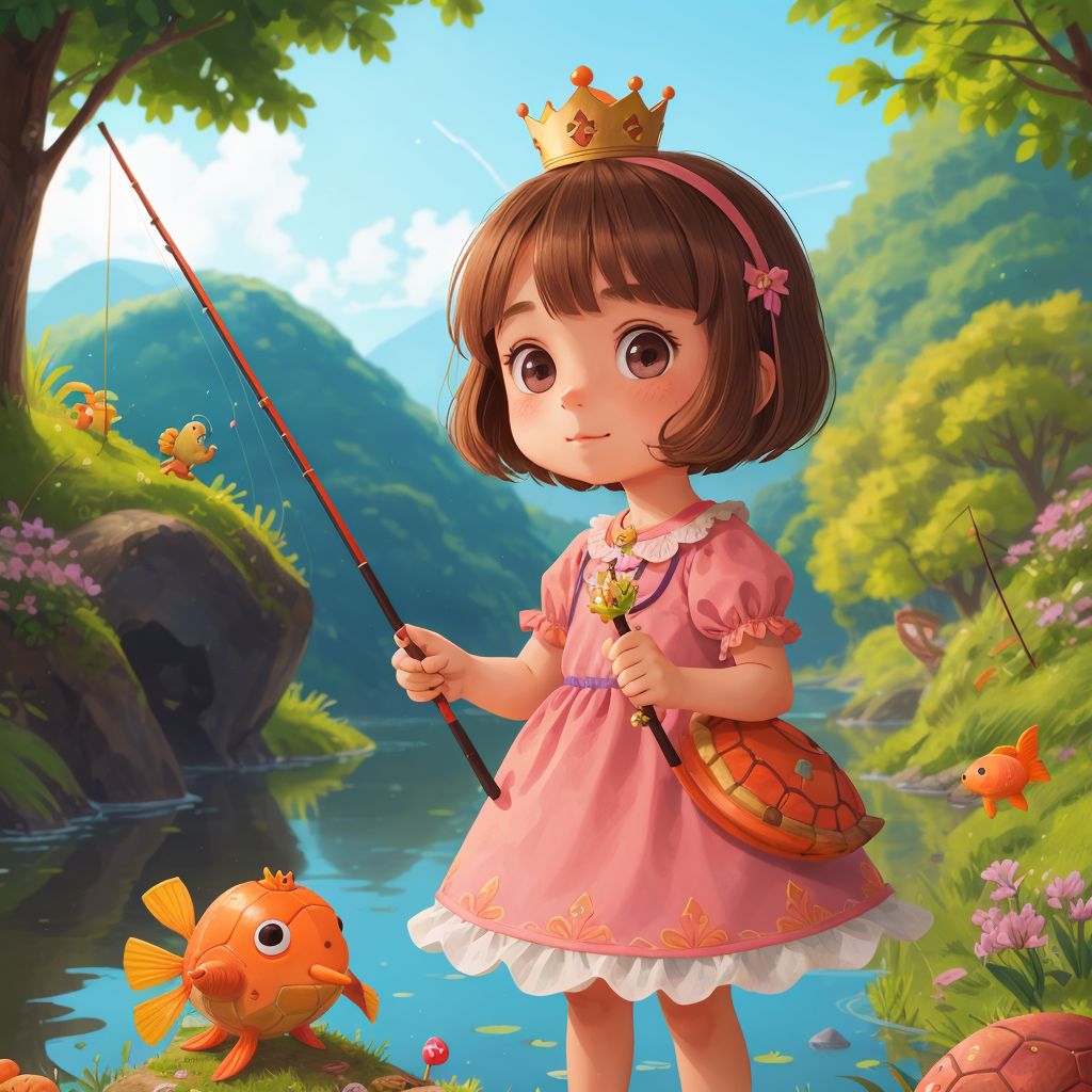 Princess Paisley goes fishing