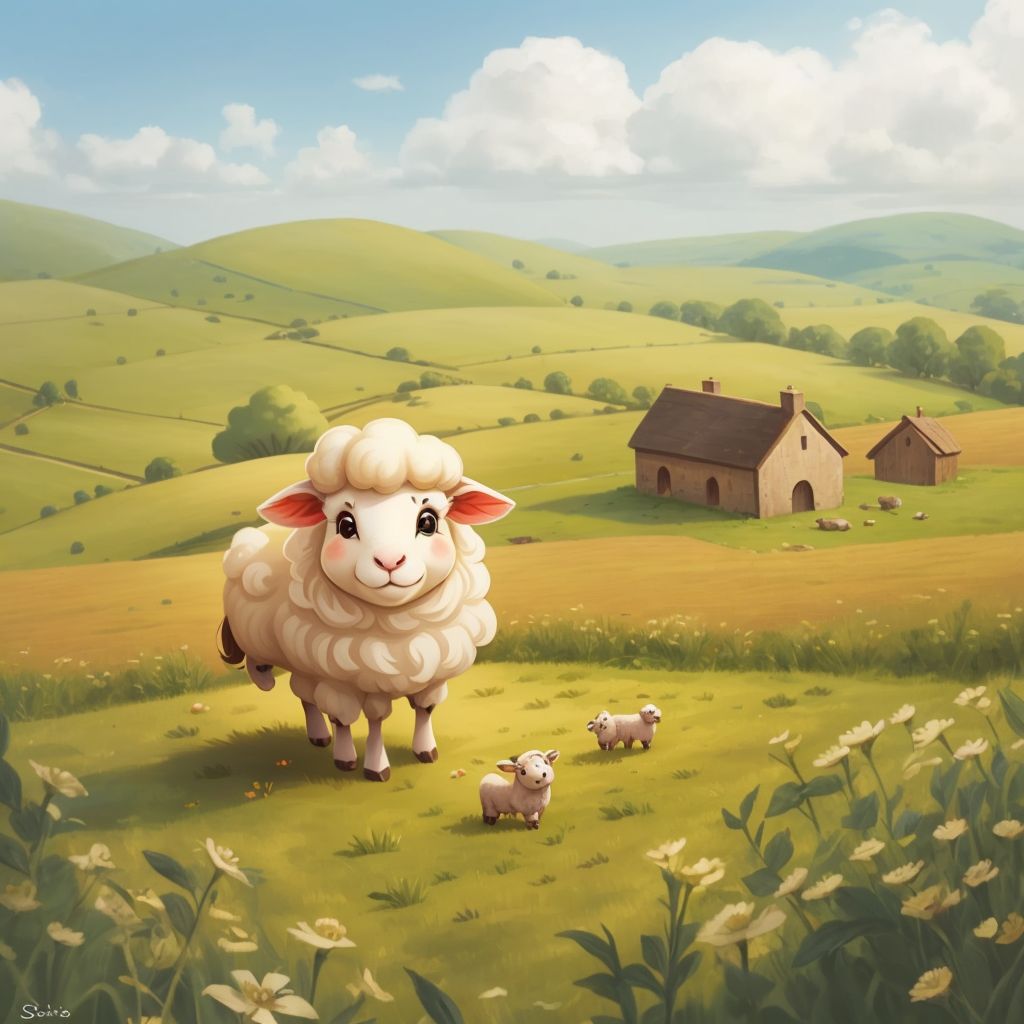 Suzanne the sheep learns table manners