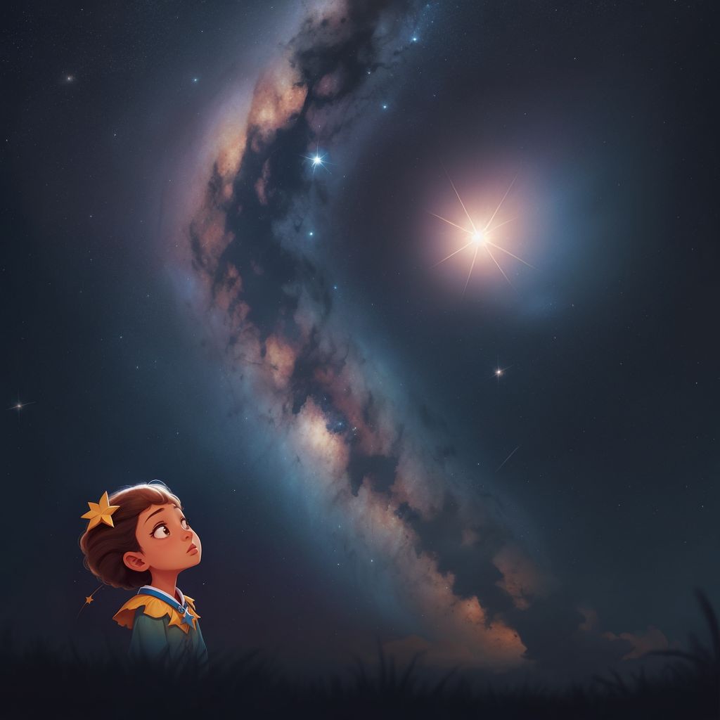 The little star's bright wish